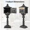 Costway Retro Cast Aluminum Mailbox Lockable Security Postal Letter Box withBaffle Door Bronze/Black/White